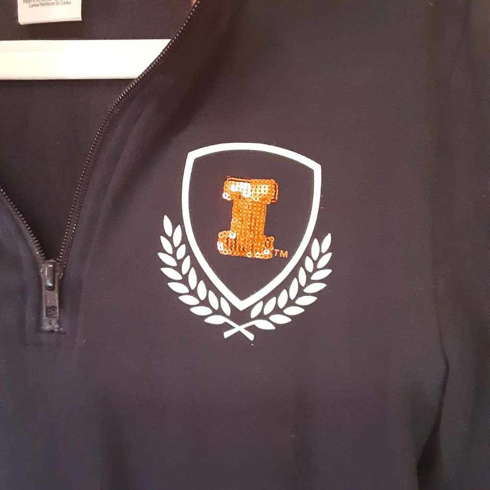Victoria's Secret PINK Illinois 1/4 Zip - Picture 2 of 5